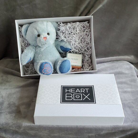 Build a Bear Workshop Heart Box Stuffed Bear & Candle Set Discontinued NEW - Picture 1 of 5
